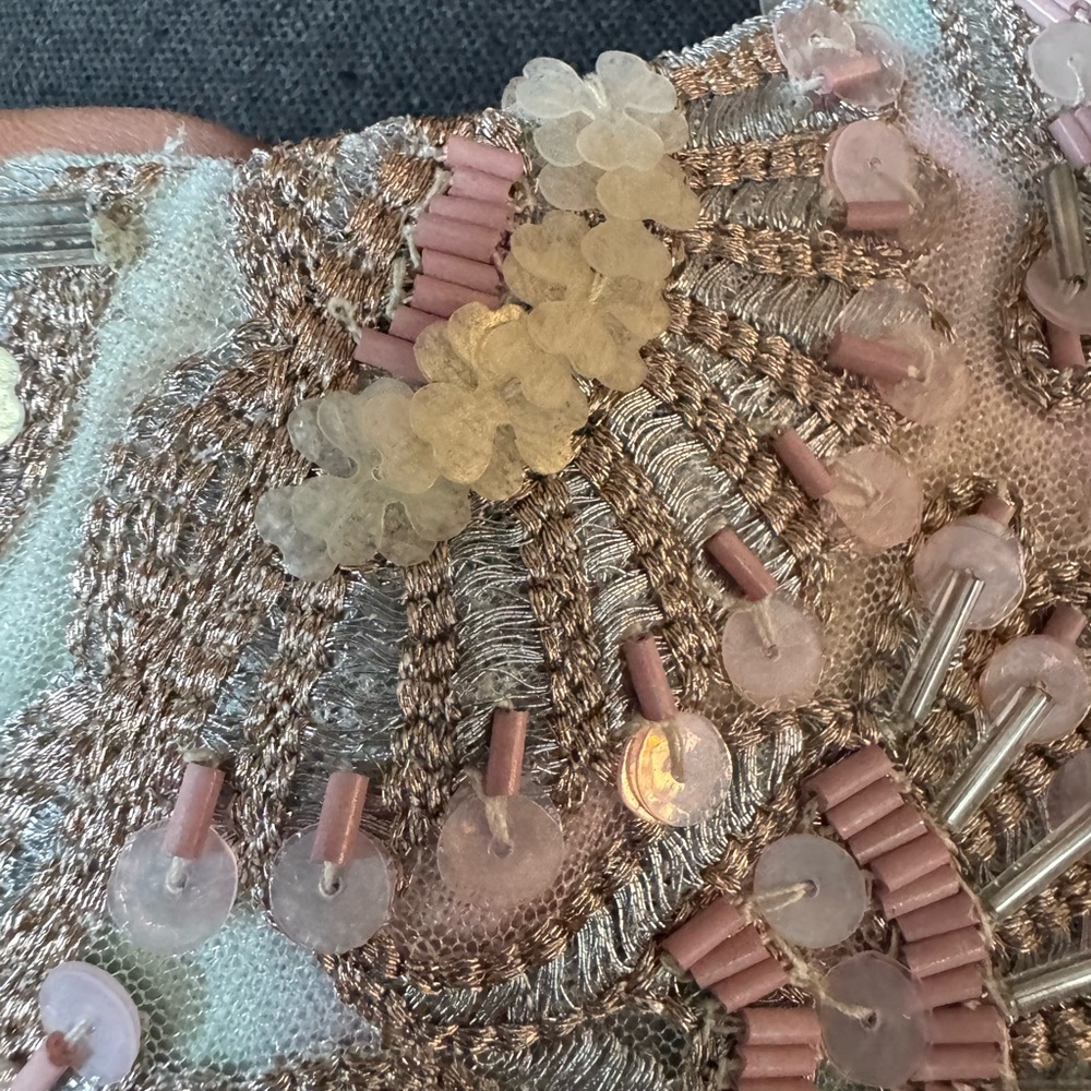 Soft Surroundings Pastel Tie Dye Beaded Tunic‎ Top - Picture 4 of 15
